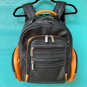 Harley-Davidson Black and Orange Backpack